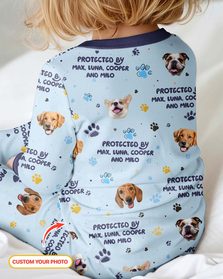 Custom Dog Photos "Protected By" Pawfect Pink Bamboo Convertible Zippy