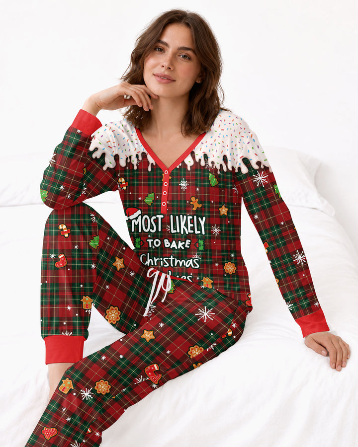 Funny Christmas Family Matching Bamboo Women Pajama Set