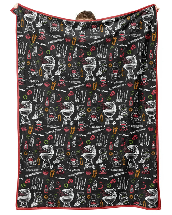 Backyard BBQ Party Family Matching Bamboo Blanket