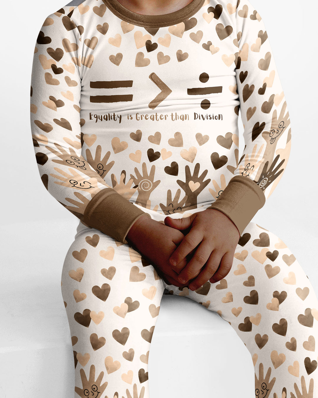Equality Is Better Than Division Bamboo Two Piece Long Sleeve Pajama Set