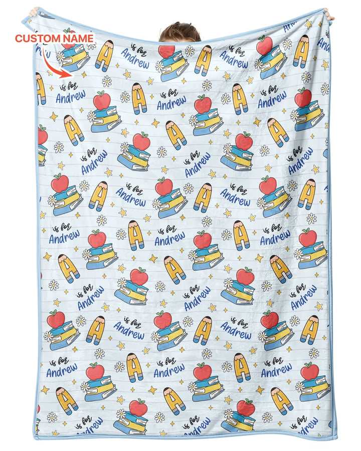 First Day of School Bamboo Blanket