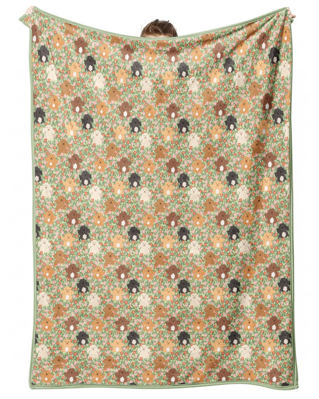 Puppy Garden Family Matching Bamboo Blanket