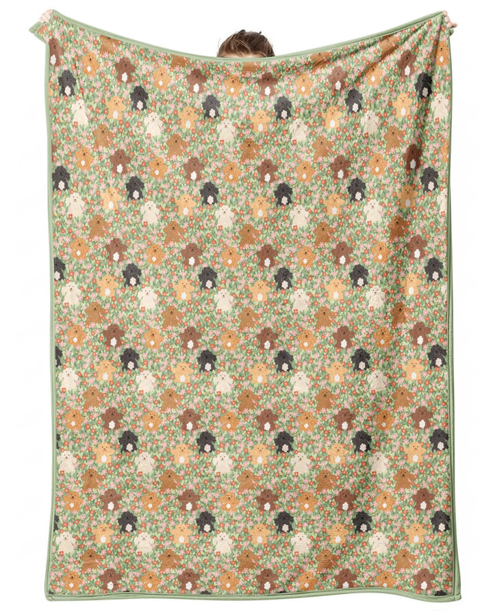 Puppy Garden Family Matching Bamboo Blanket