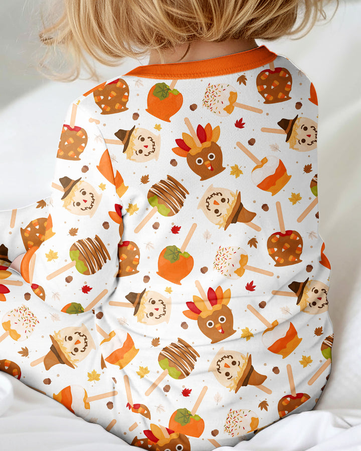 Fall Caramel Apple Family Matching Bamboo Convertible Zippy