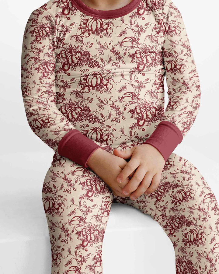 Template Bamboo Two Piece Long Sleeve Pyjamas Set