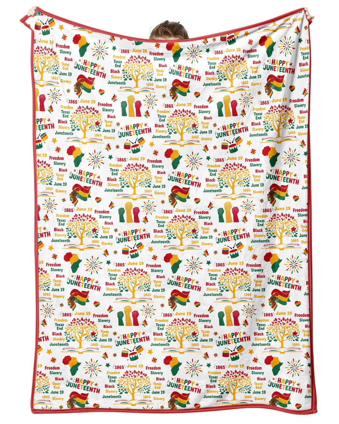 Happy Juneteenth Bamboo Blanket