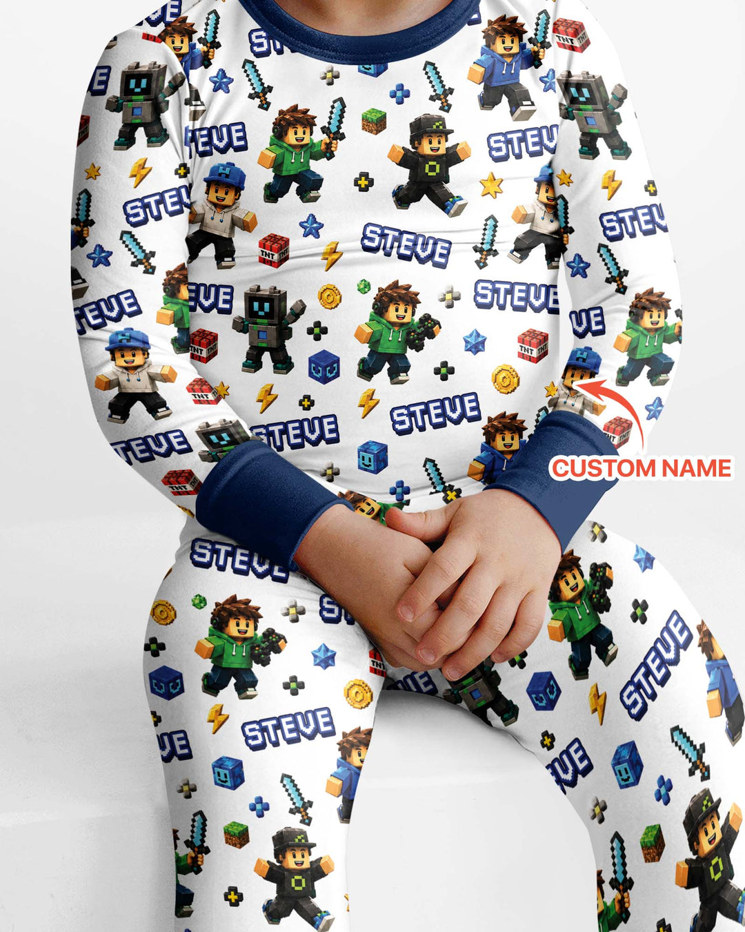Playing Game With Me Bamboo Two Piece Long Sleeve Pajama Set