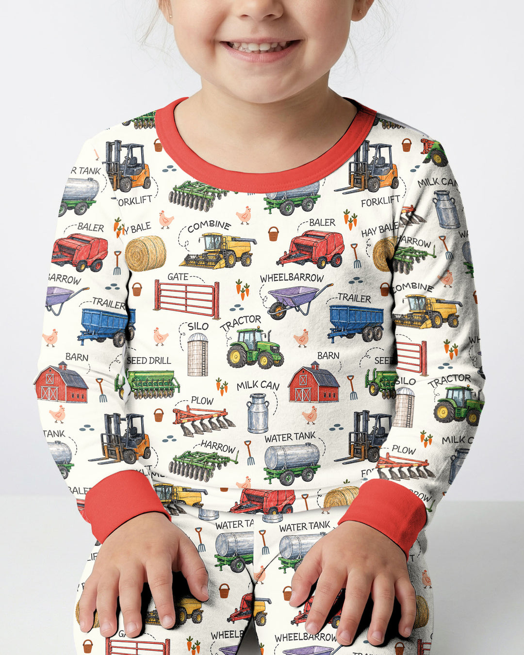 Little Farmer Bamboo Two Piece Long Sleeve Pajama Set
