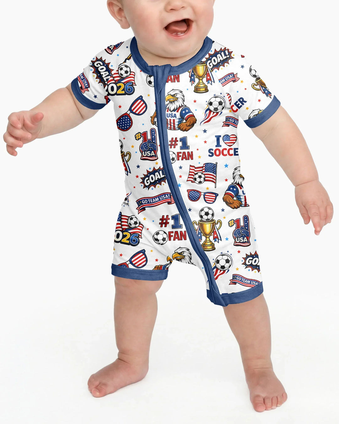USA Soccer 2026 Party Bamboo Shorty Zippy