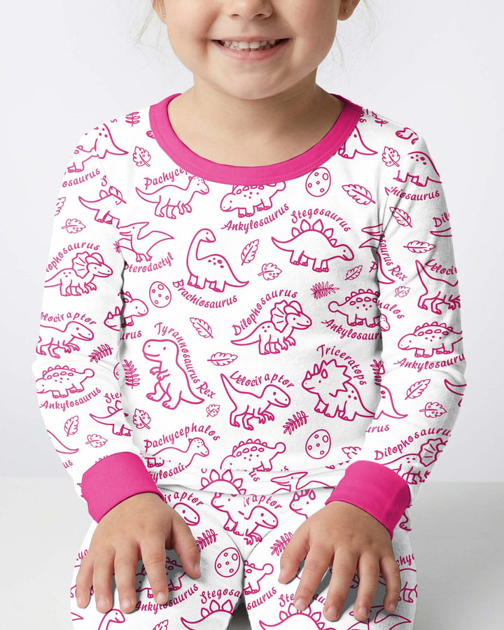Template Bamboo Two Piece Long Sleeve Pyjamas Set