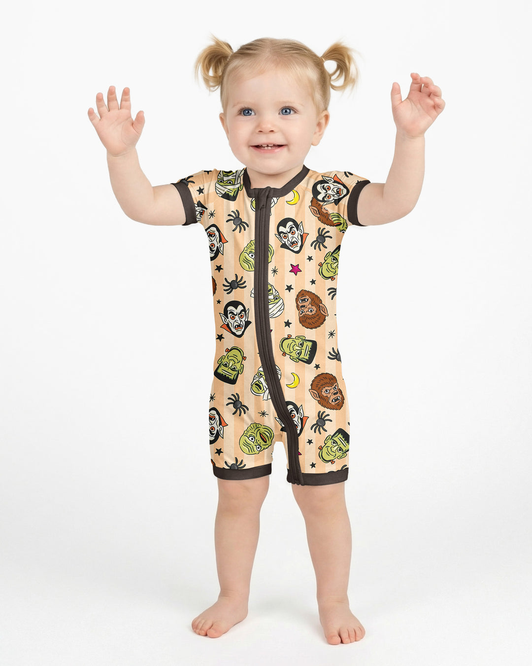 Creepy Crew Family Matching Bamboo Shorty Zippy