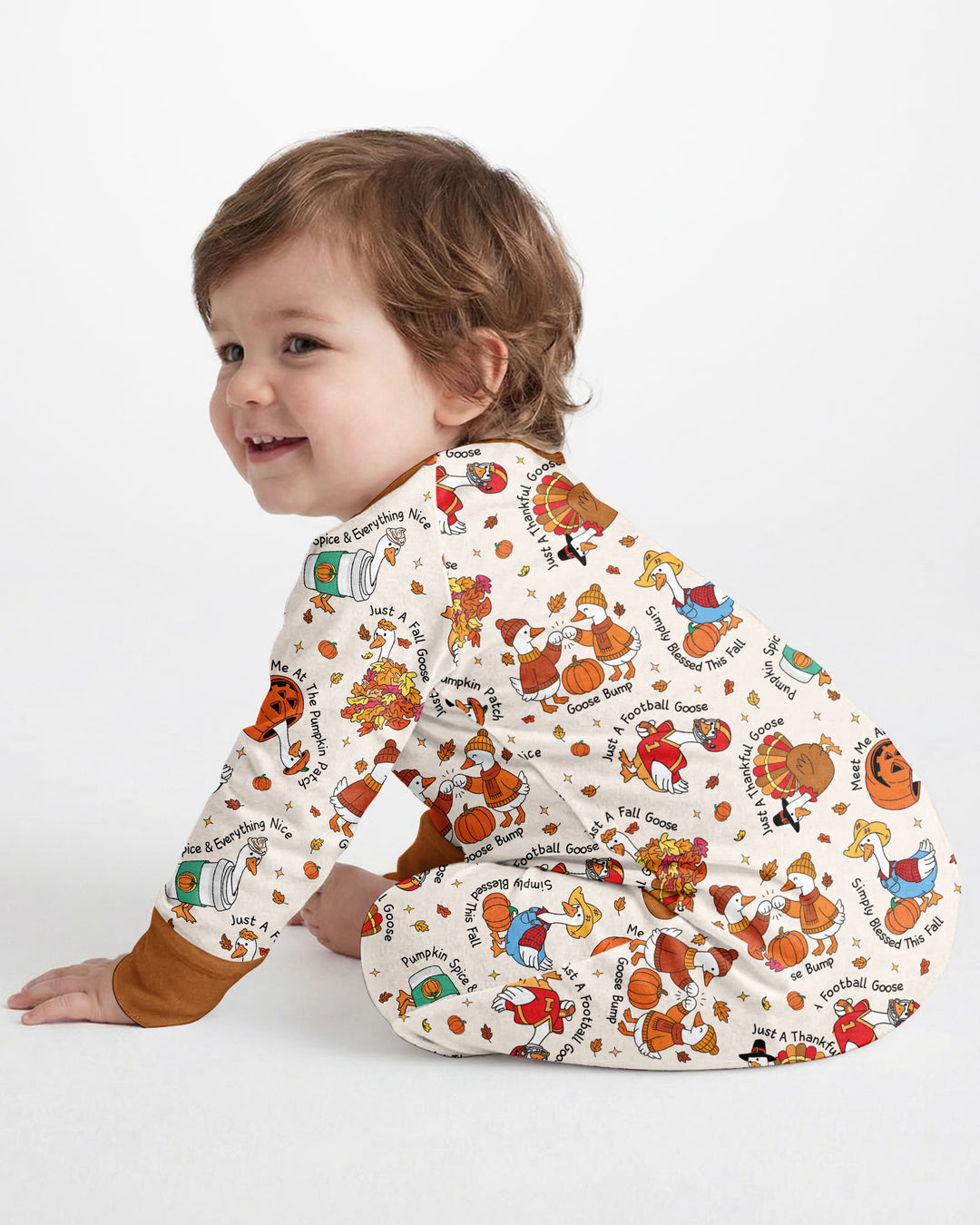 Just A Fall Goose Family Matching Bamboo Convertible Zippy