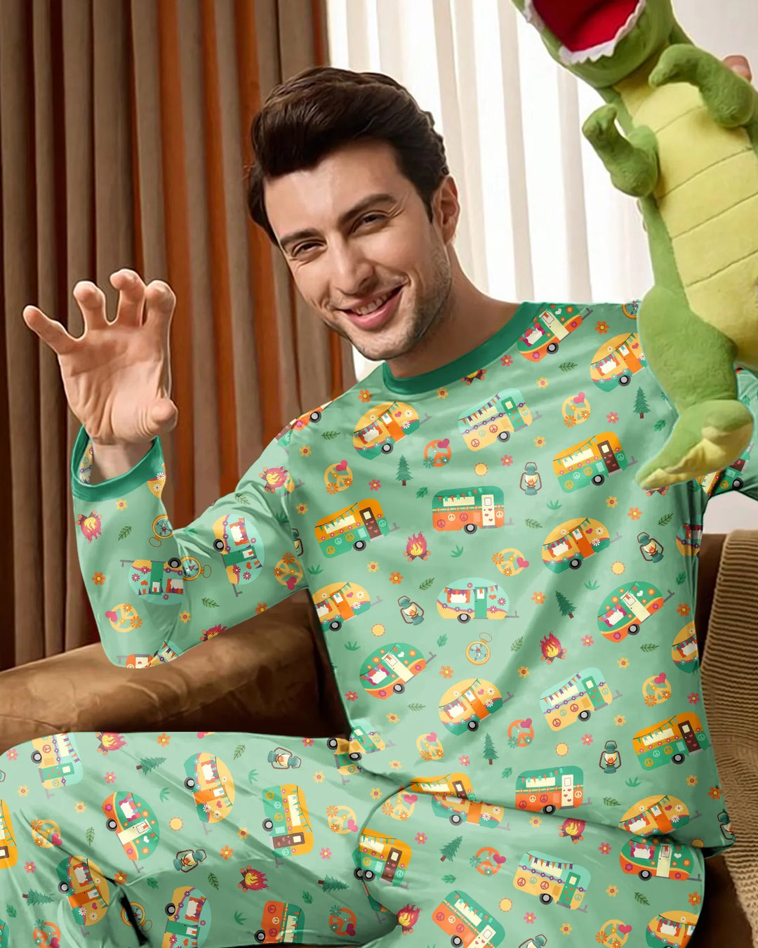Happy Little Camper Bamboo Men's Pajama Set