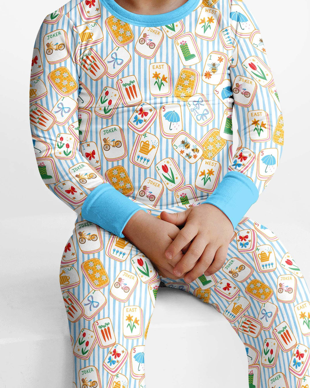 Template Bamboo Two Piece Long Sleeve Pyjamas Set