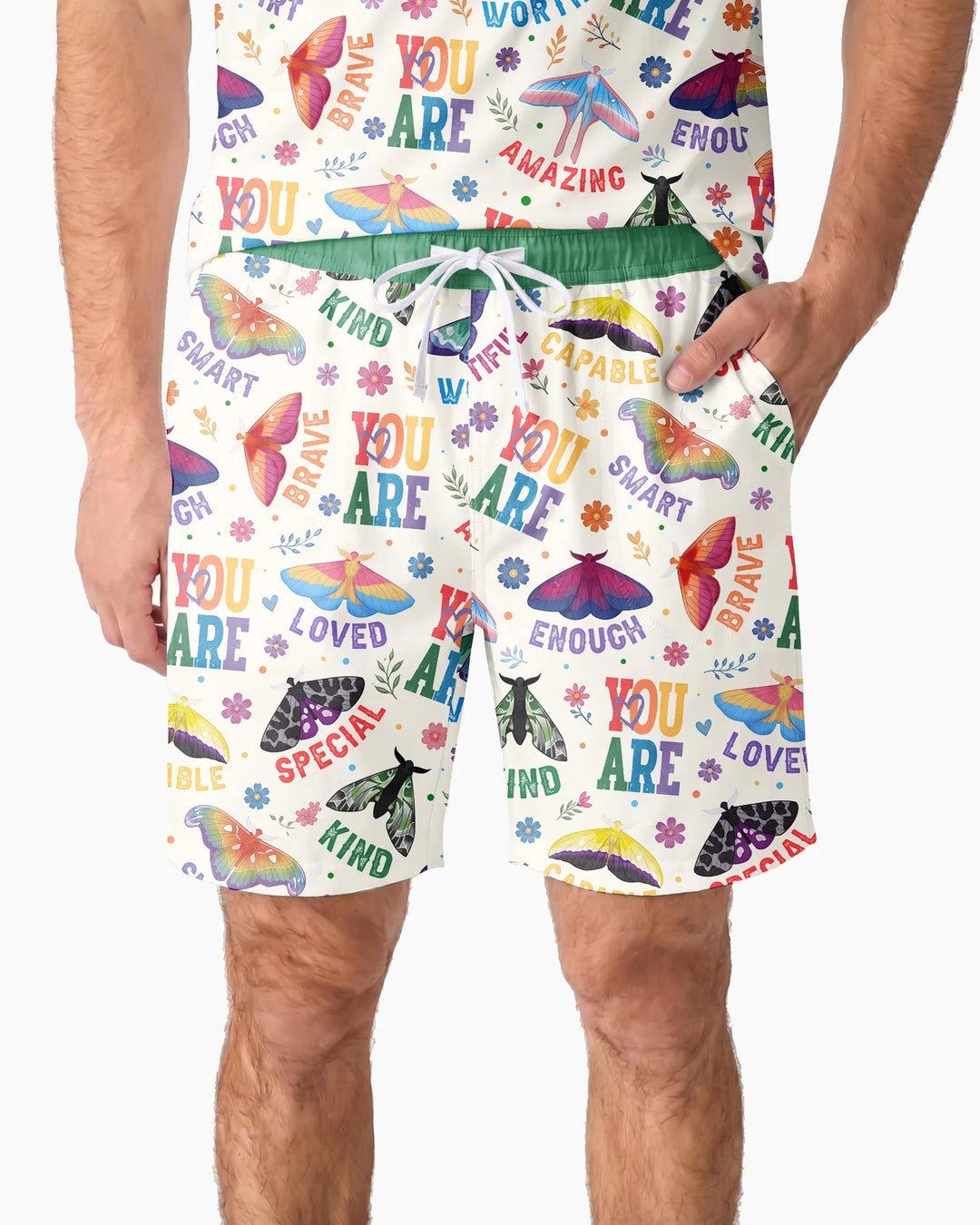 Proud Wings Family Matching Bamboo Men Short Sleeve Short Pajama Set