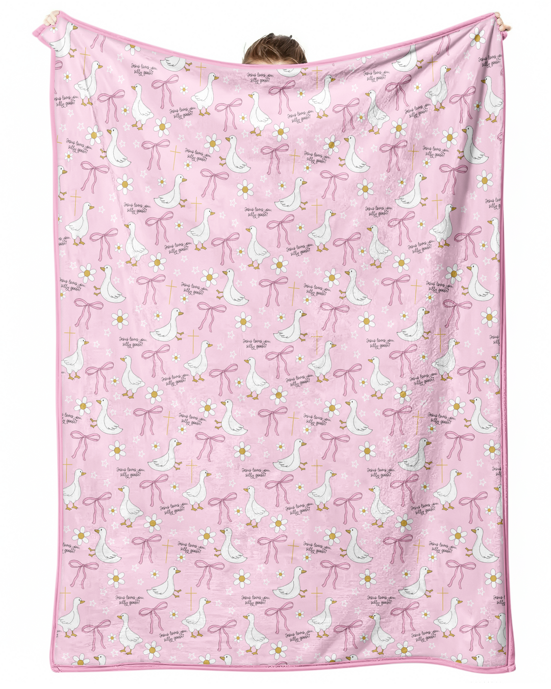 Jesus Loves You Silly Goose Bamboo Blanket