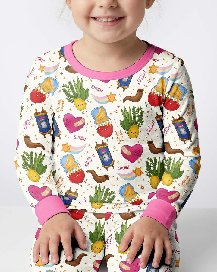 Jewish High Holidays Bamboo Two Piece Long Sleeve Pajama Set