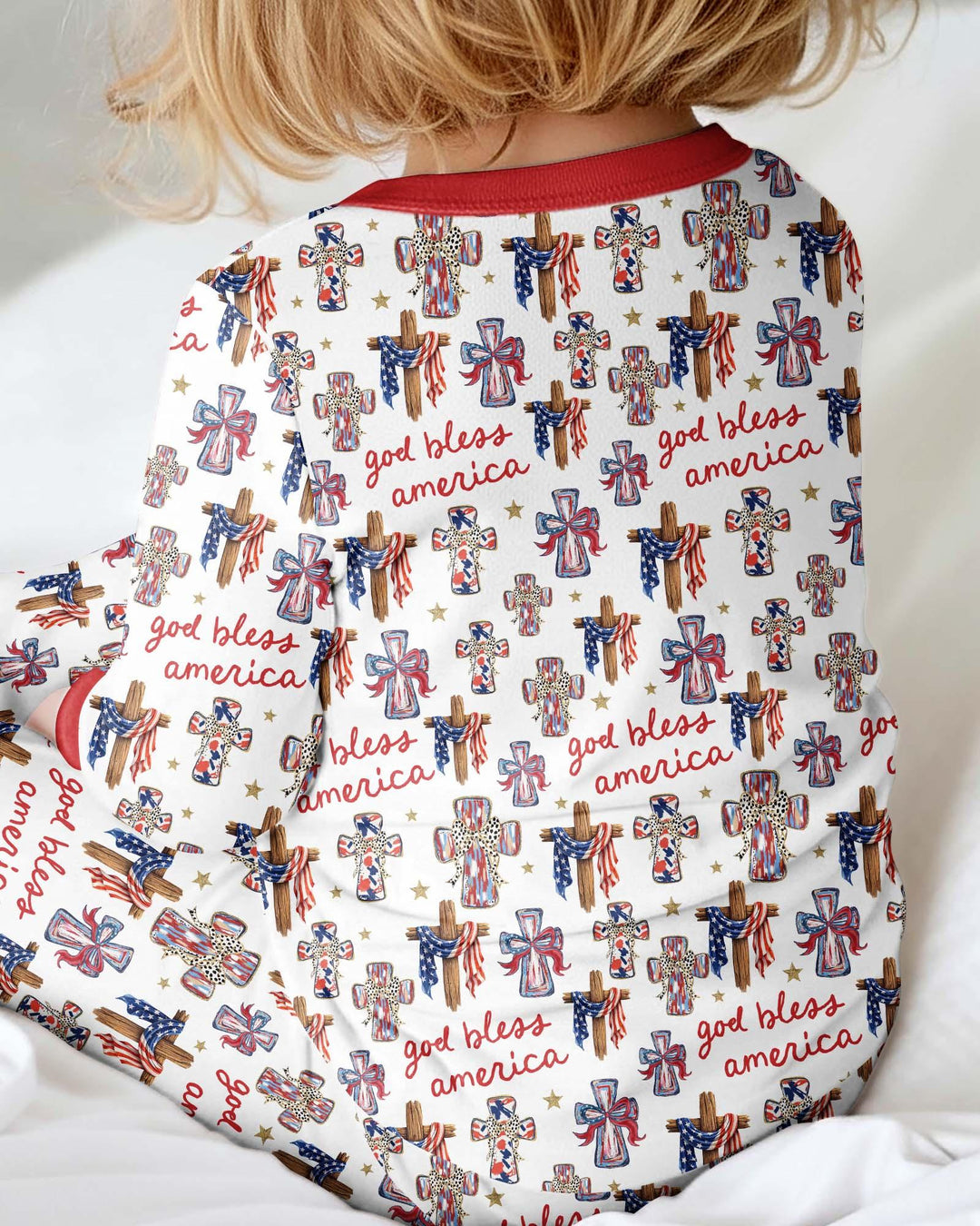 God Bless America Family Matching Bamboo Convertible Zippy
