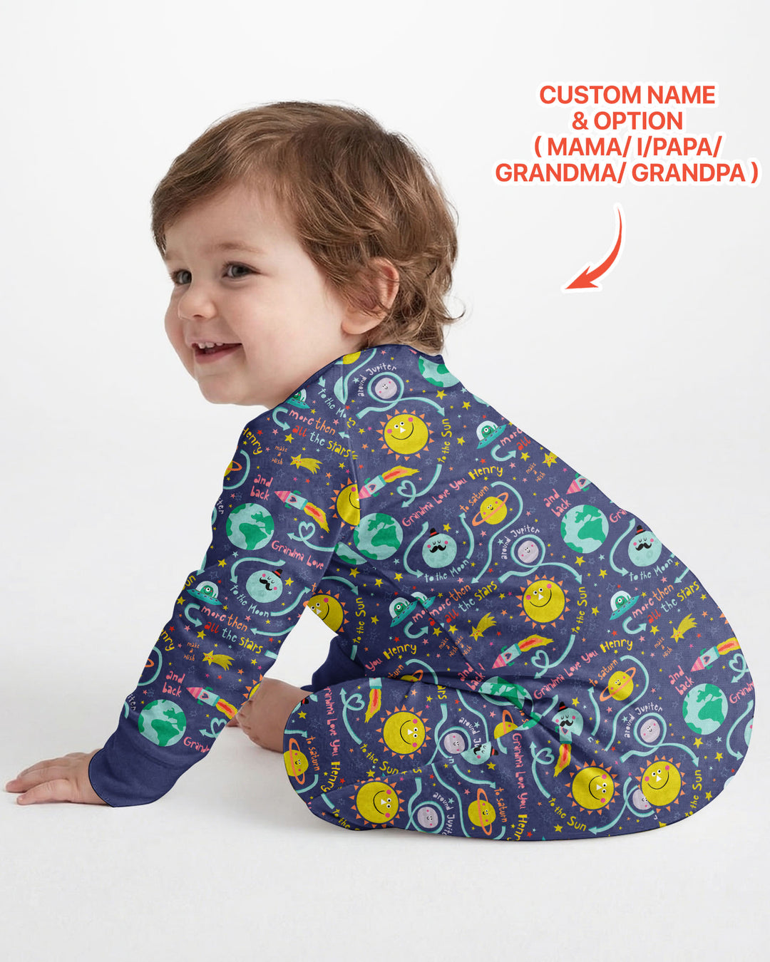 Love to the Moon and Back  Bamboo Convertible Zippy