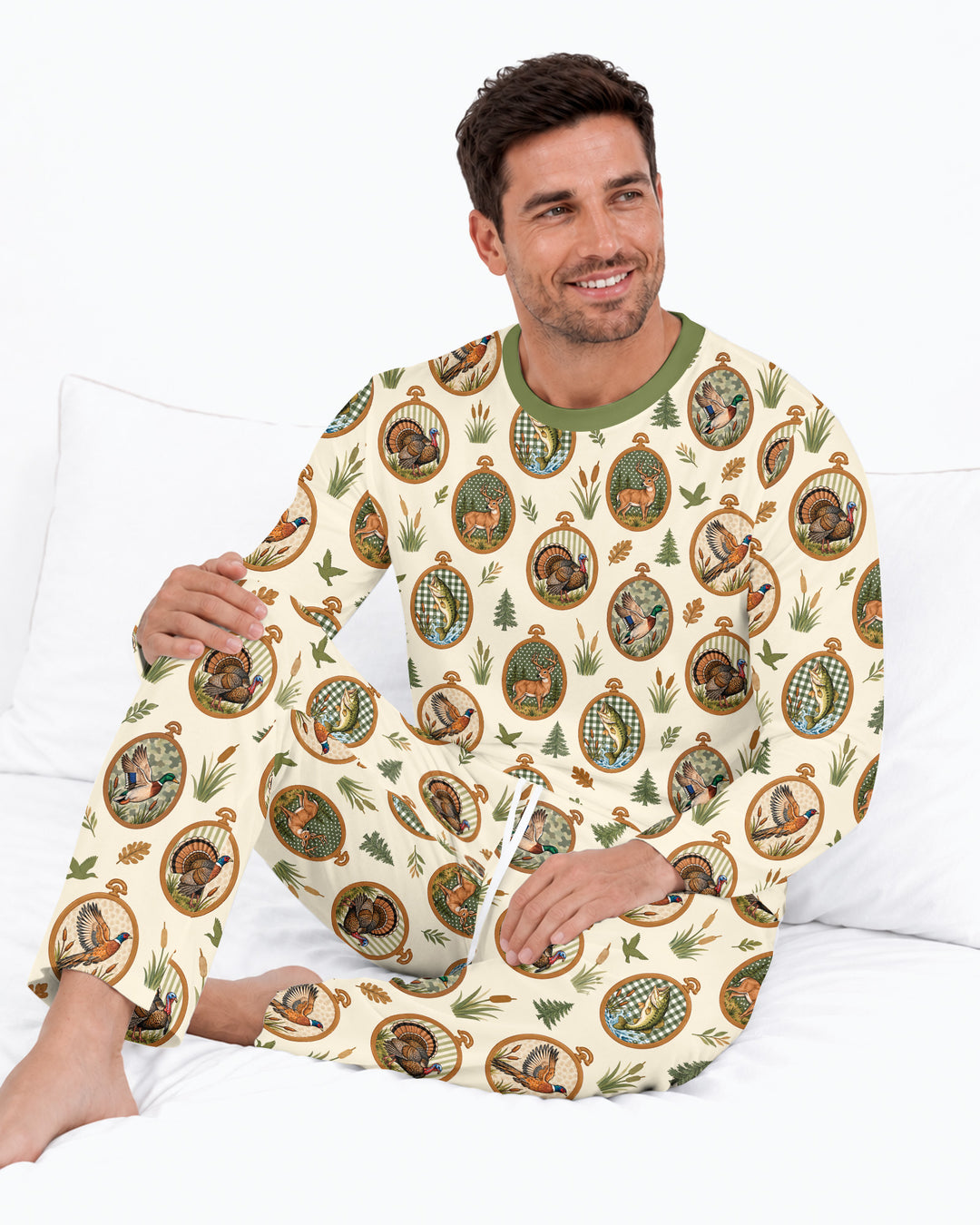 Hunting Season Family Matching Bamboo Men's Pajama Set