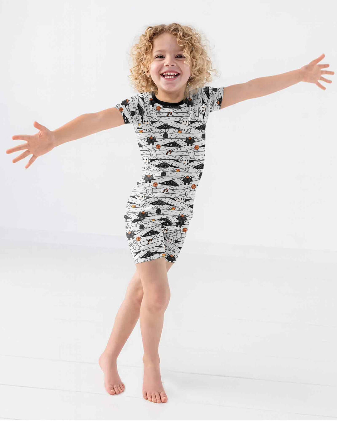Template Bamboo Two Piece Short Sleeve Shorts Pyjamas Set