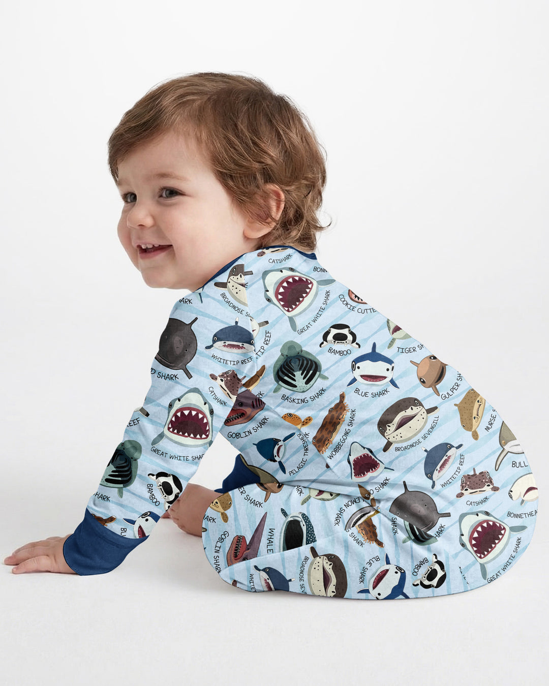 Shark Faces Bamboo Convertible Zippy