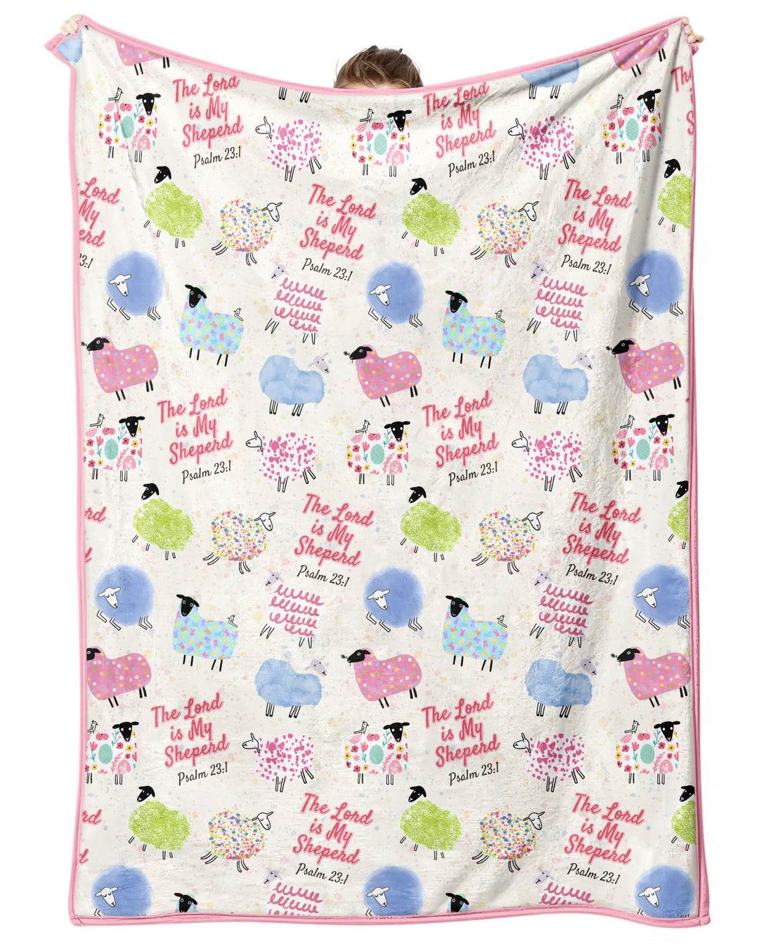 The Lord Is My Shepherd Psalm 23 Bamboo Blanket