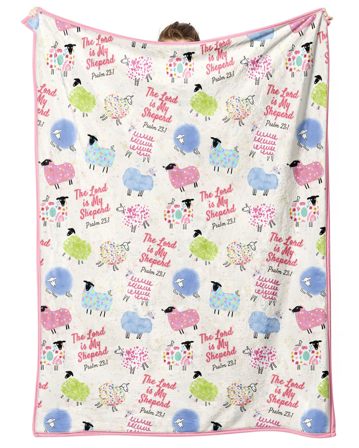 The Lord Is My Shepherd Psalm 23 Bamboo Blanket