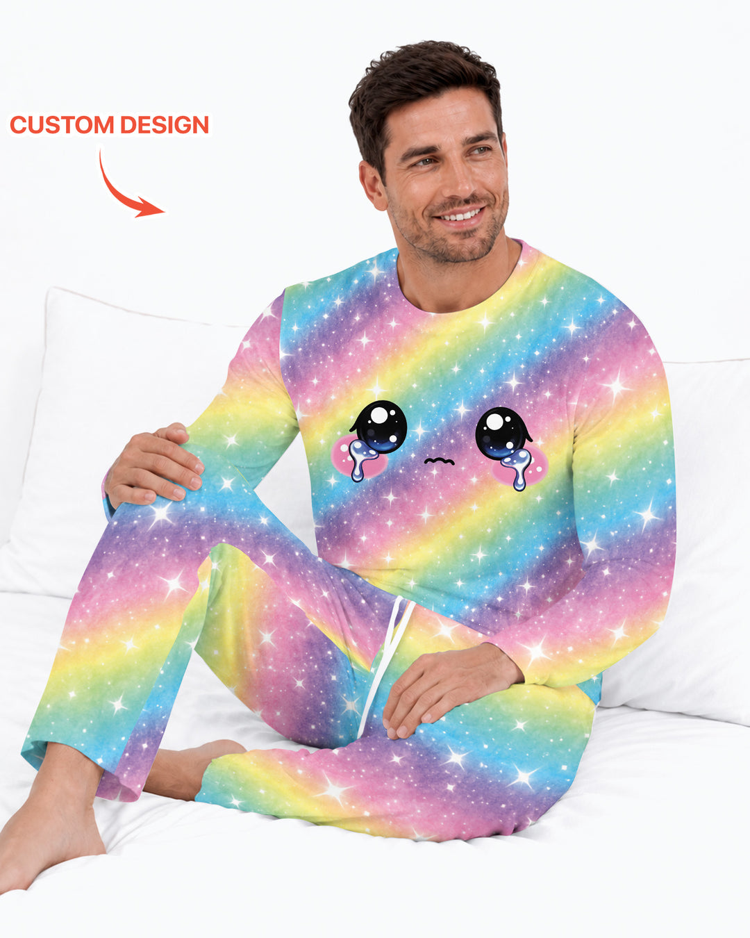 Matching Squishy Dumplings Costume Bamboo Men's Pajama Set