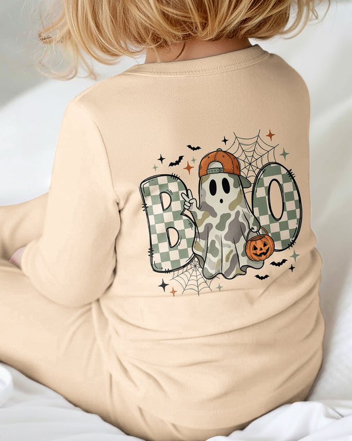 Personalized Baby Boy Halloween Ghost Bamboo Convertible Zippy