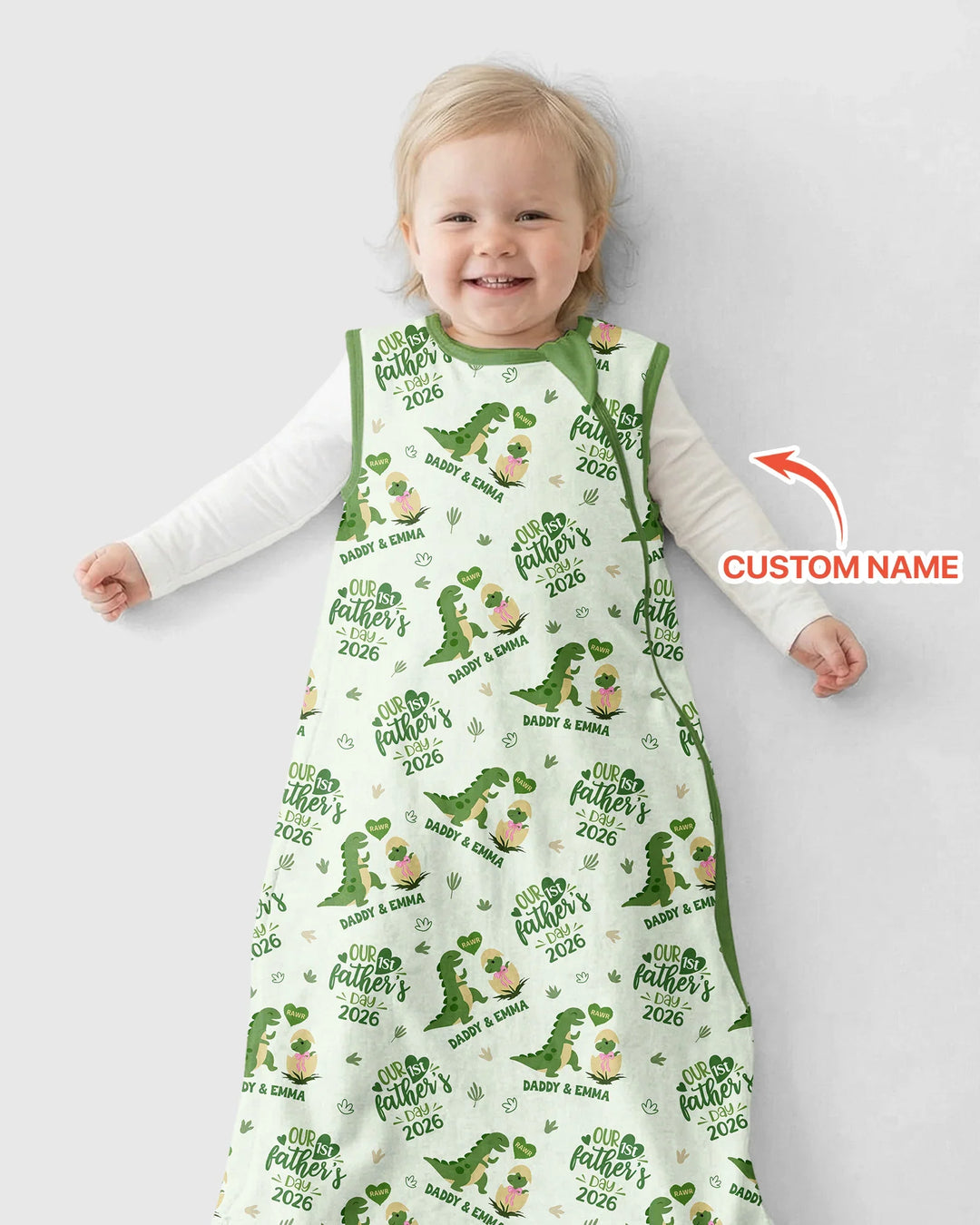 Custom Name Fathers Day 2026 Bamboo Sleep Bag