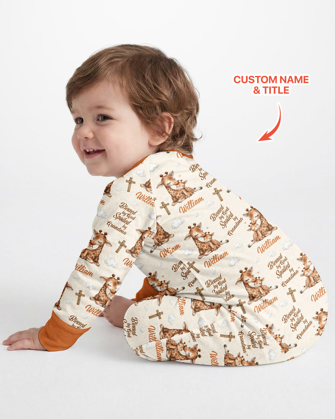 Custom Name Blessed By God Spoiled By Grandma Bamboo Convertible Zippy