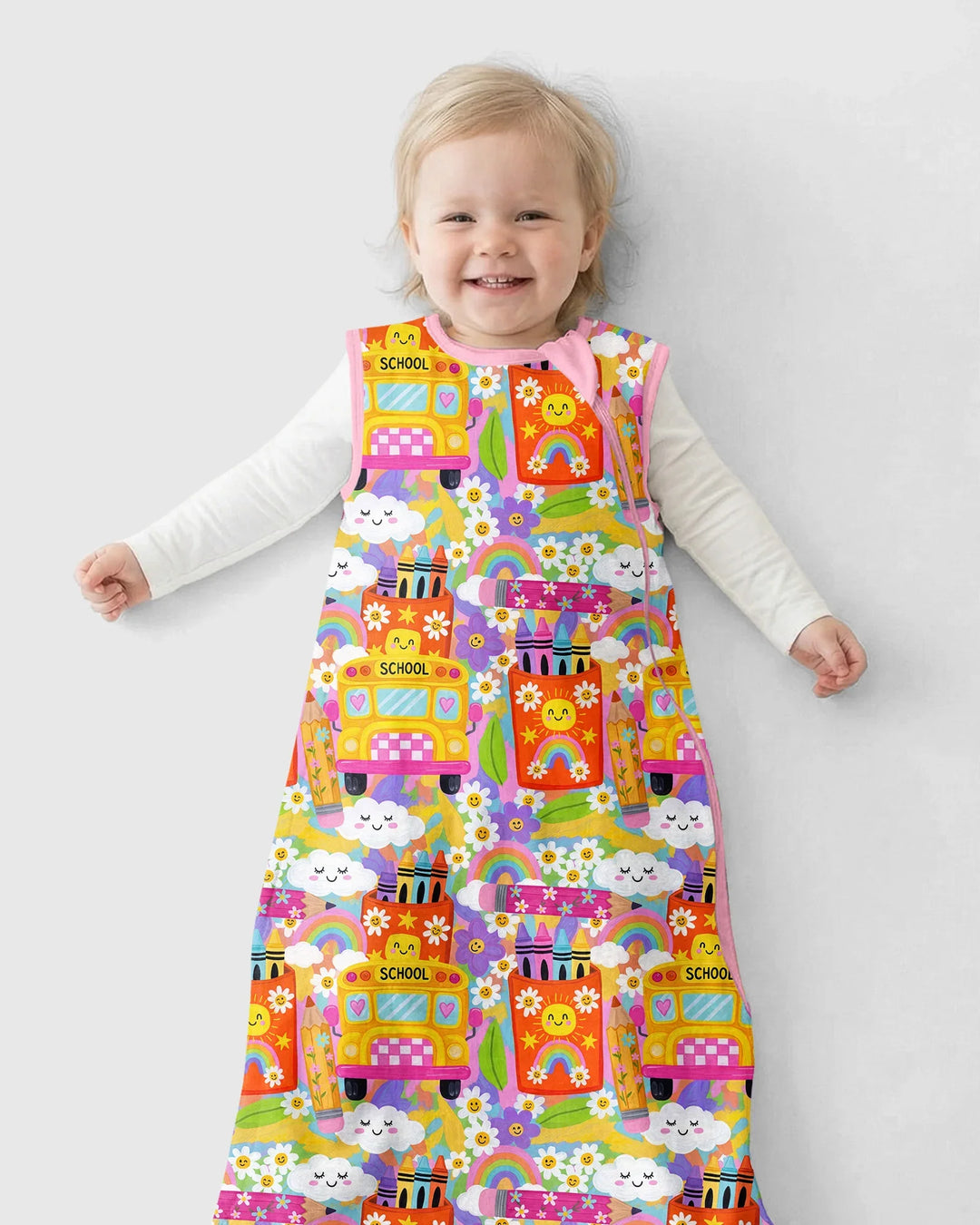 Retro Happy Classroom Bamboo Sleep Bag