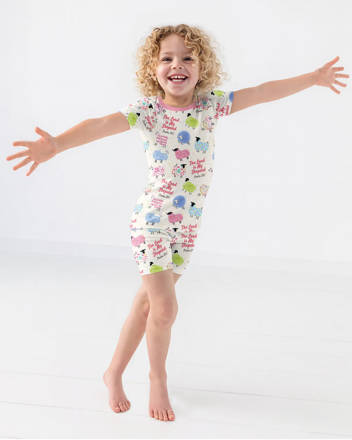 Template Bamboo Two Piece Short Sleeve Shorts Pyjamas Set