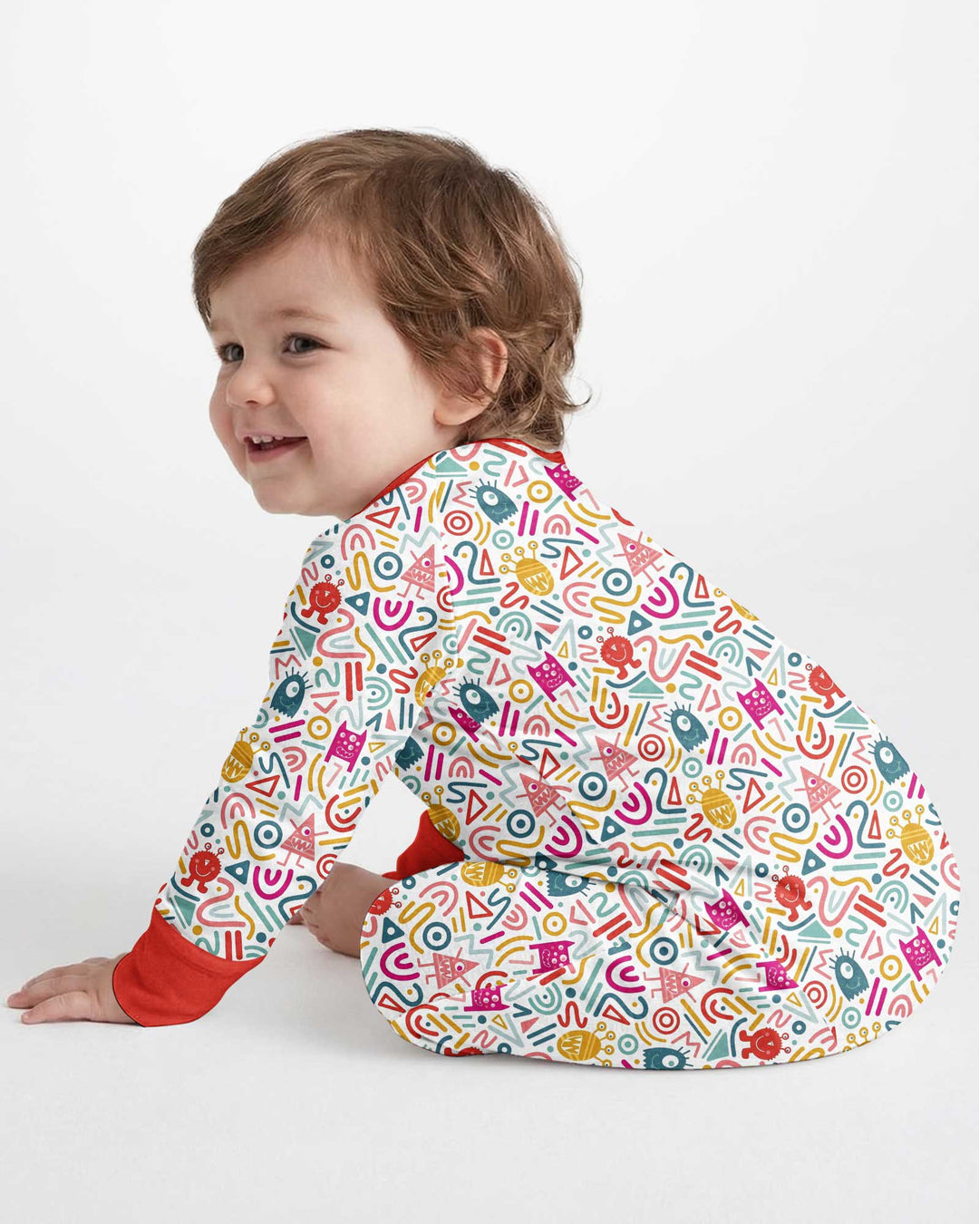 Rainbow Monster Party Bamboo Convertible Zippy