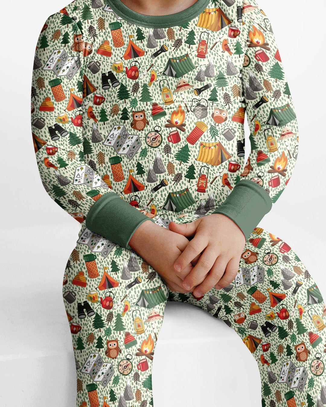 Happy Trails Bamboo Two Piece Long Sleeve Pajama Set