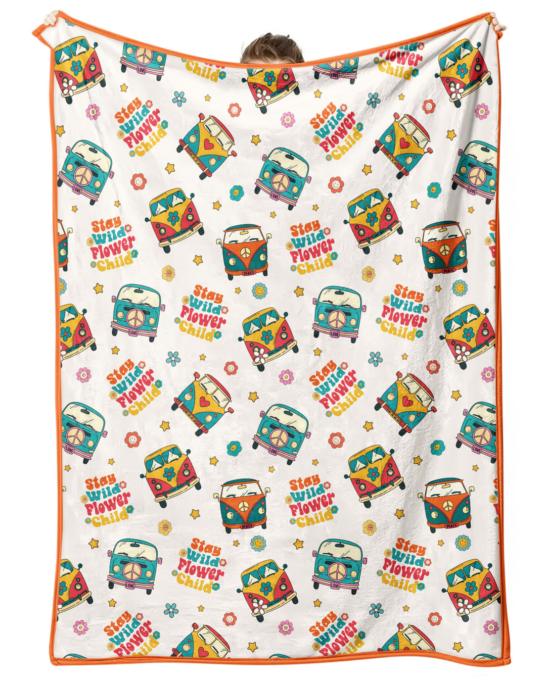 Stay Wild Flower Child Bamboo Blanket