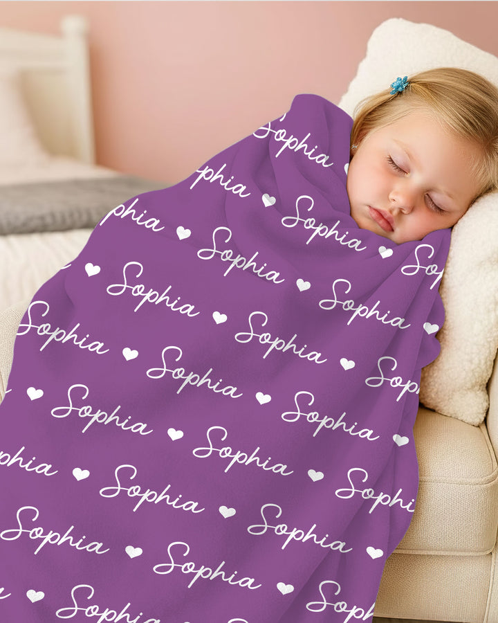 Sweetheart Script Bamboo Blanket