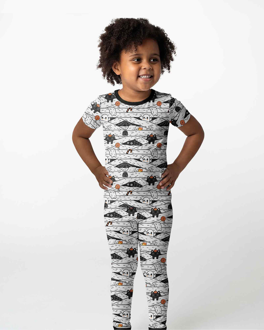 Little Mummy Crew Bamboo Two Piece Short Sleeve Pajama Set