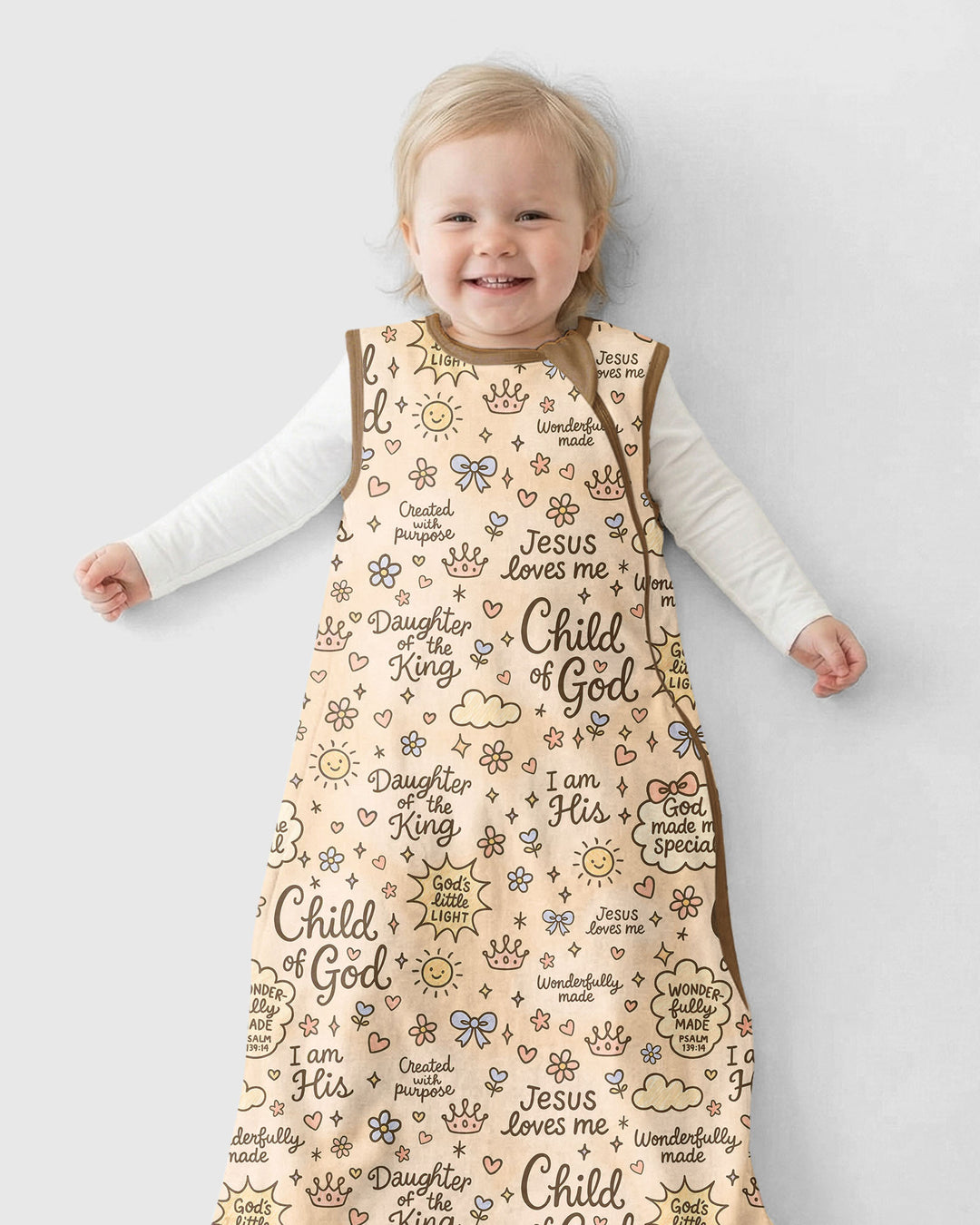 Child Of God Jesus Loves Me Bamboo Sleep Bag