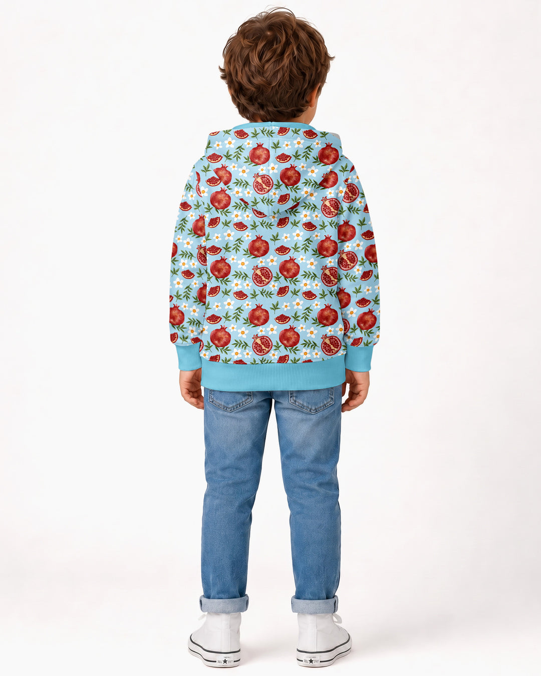 Pomegranate Garden Joy Family Matching Bamboo Zip Hoodie