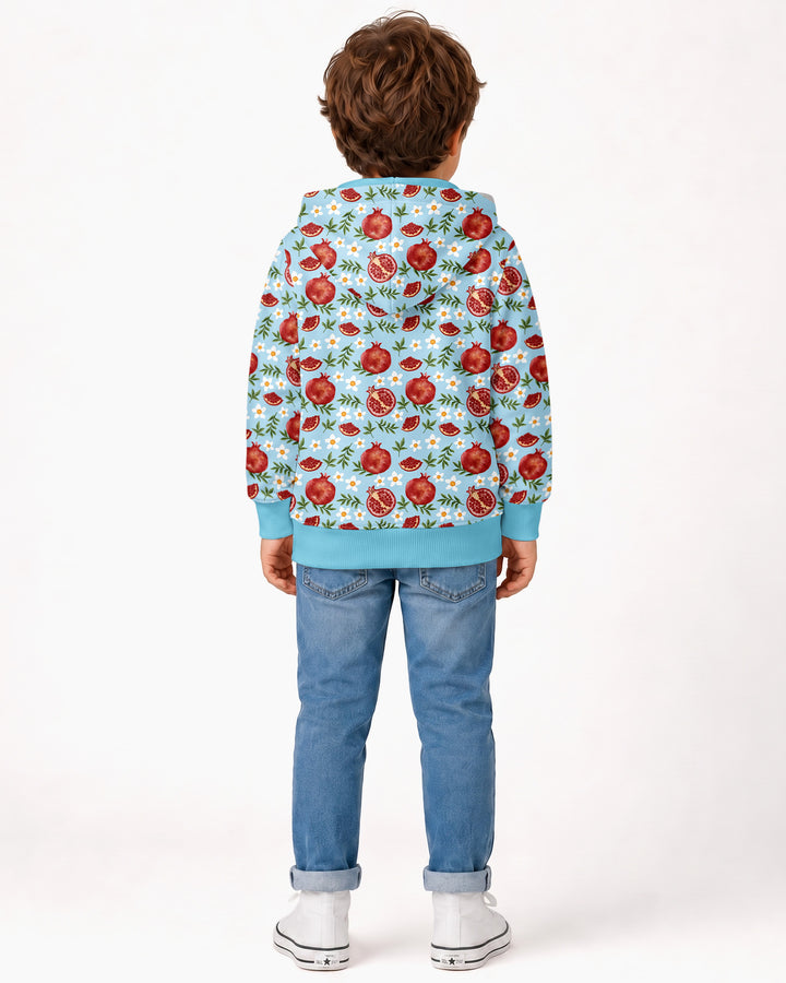 Pomegranate Garden Joy Family Matching Bamboo Zip Hoodie
