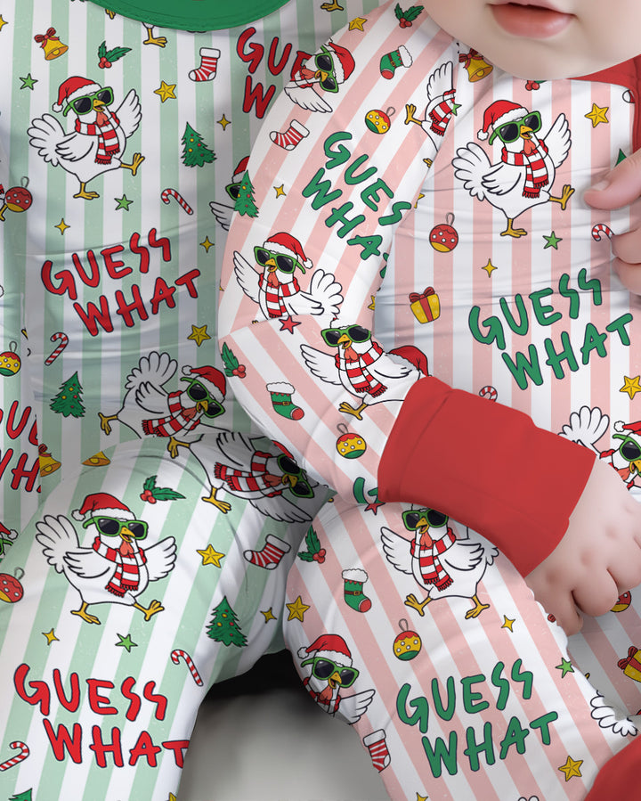 Guess What Chicken Butt Christmas Bamboo Convertible Zippy