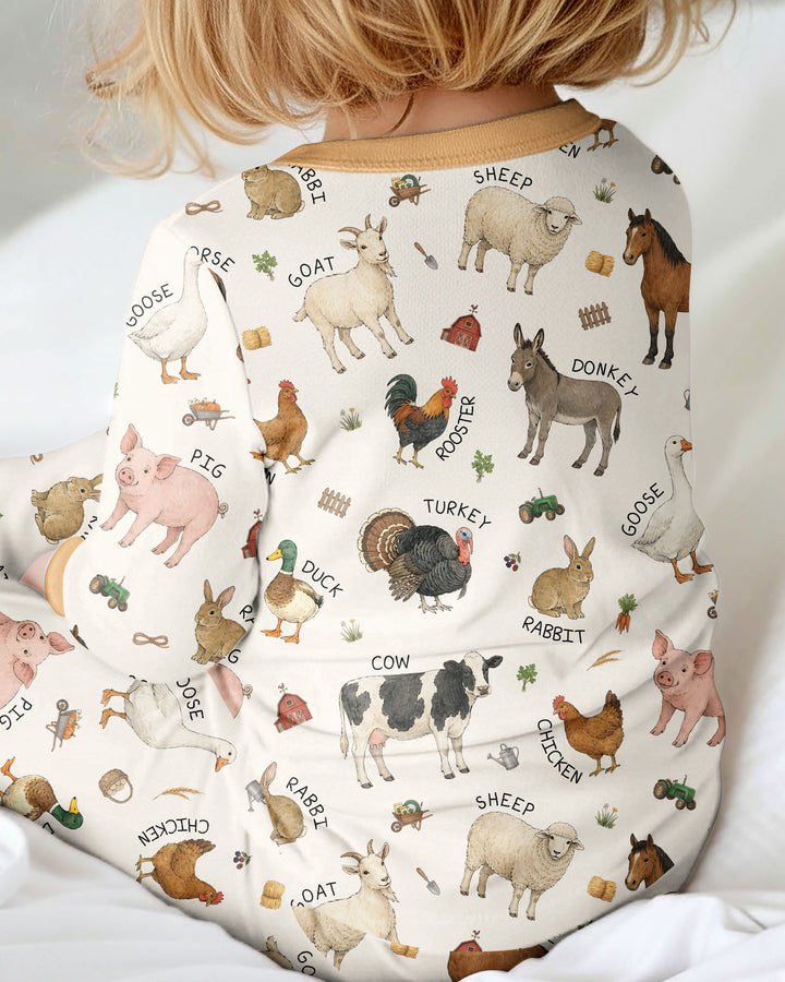 Barnyard Animals Bamboo Convertible Zippy
