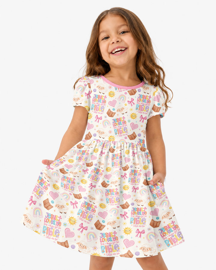Jesus Loves Me This I Know Bamboo Twirl Dress