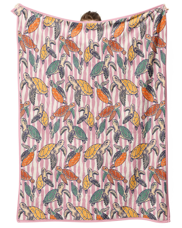Turtle Bay Family Matching Bamboo Blanket