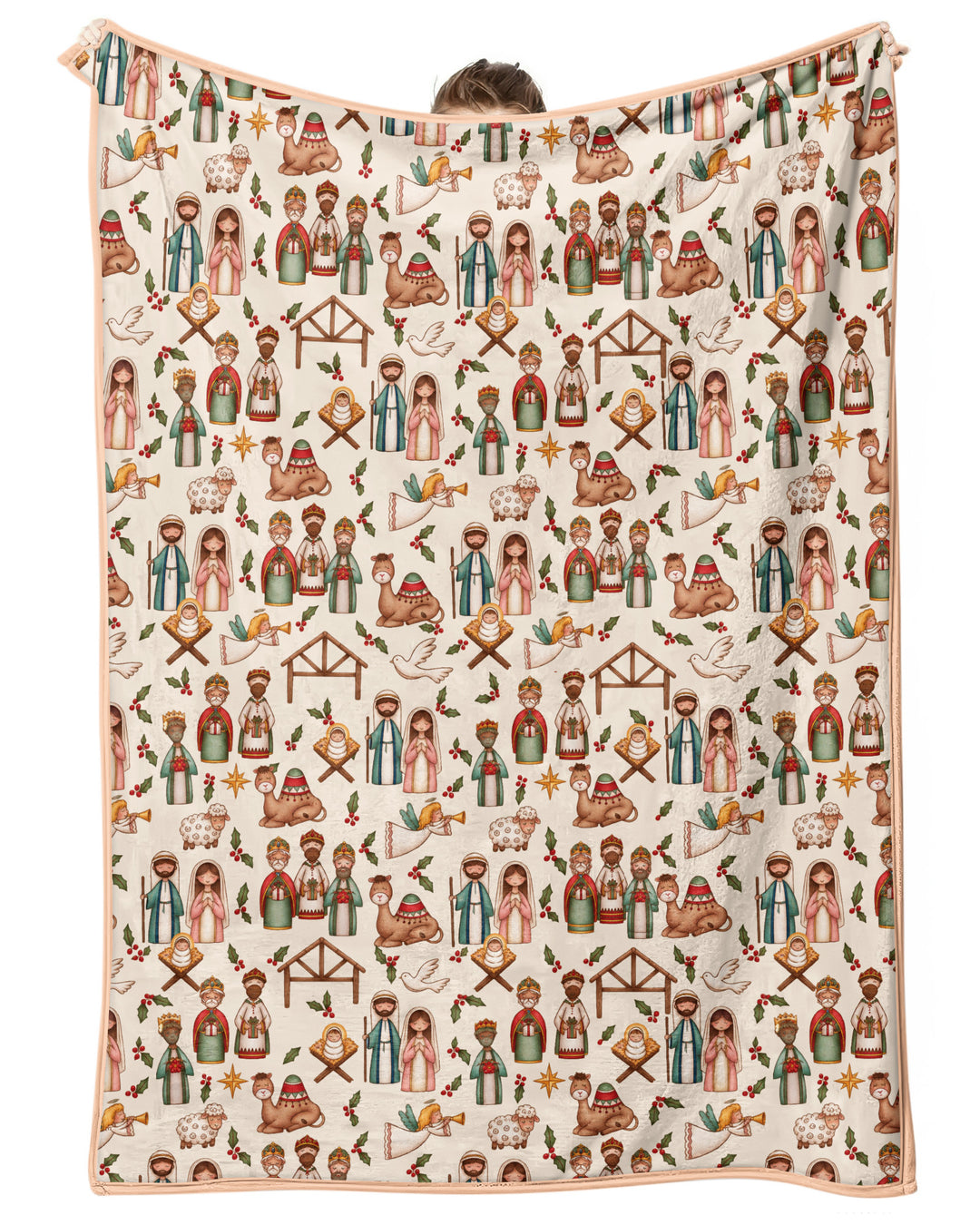 Holy Night Nativity Bamboo Blanket