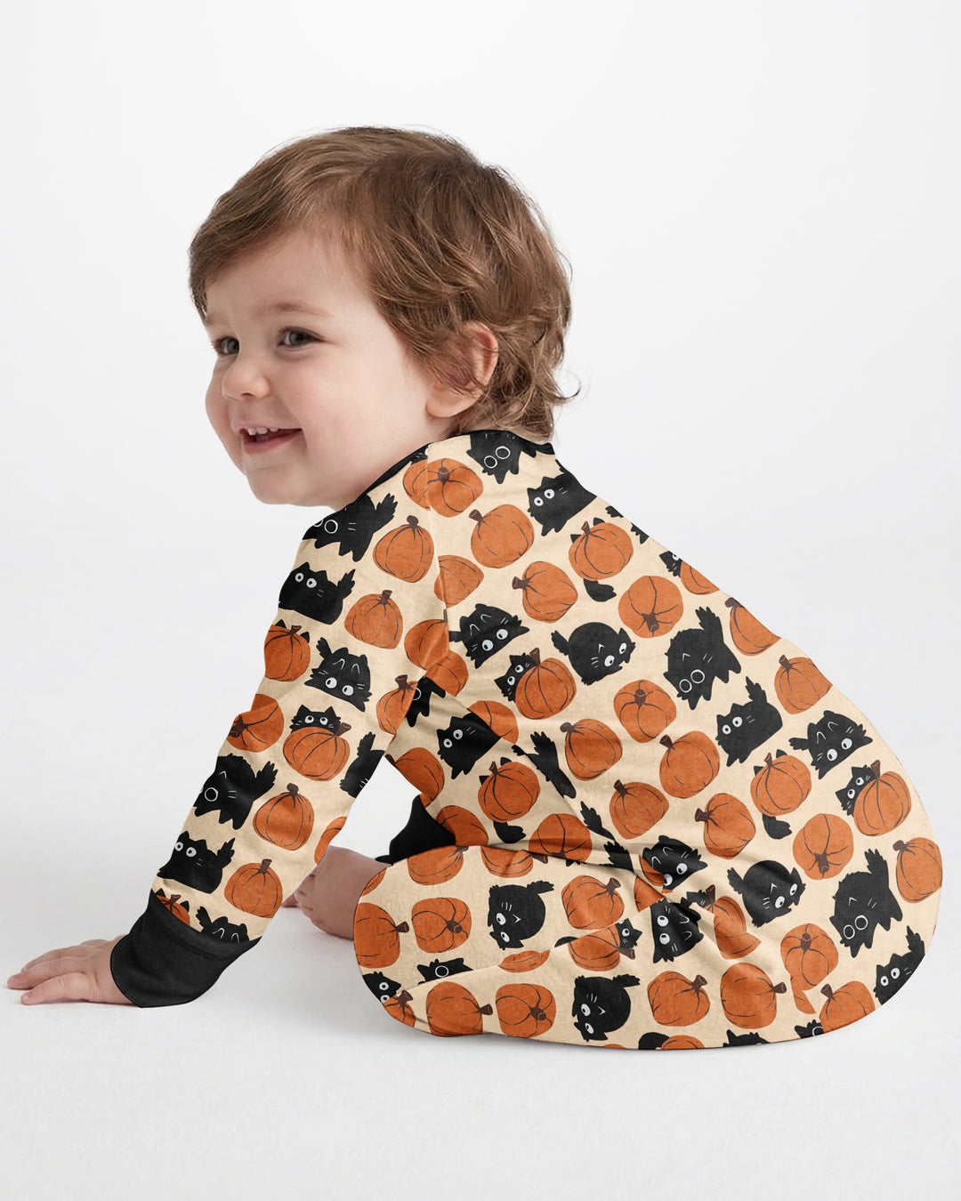 Black Cat Pumpkins Bamboo Convertible Zippy