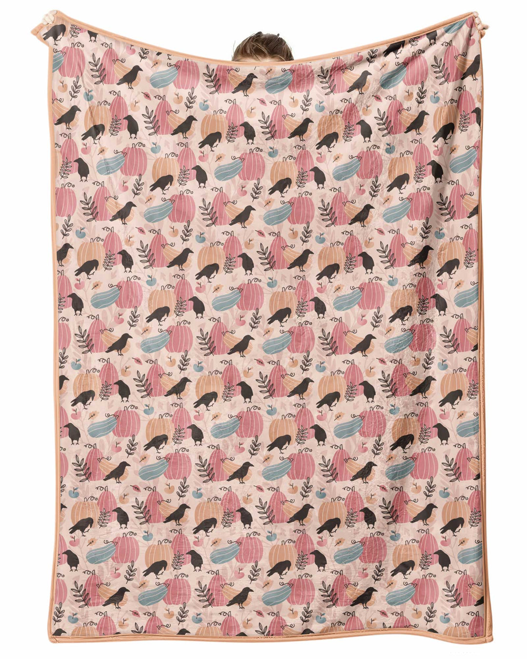 Pastel Pumpkin Patch Garden Bamboo Blanket