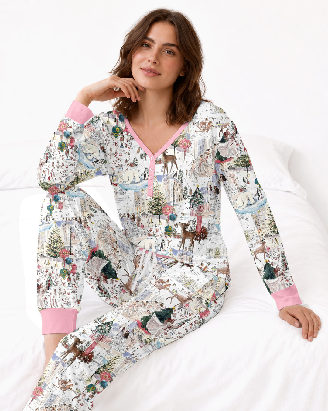 Enchanted Winter Wonderland Bamboo Women Pajama Set